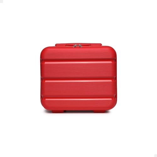 KONO Hartschale Kosmetikkoffer Beautycase Handgepäck (Rot) von KONO