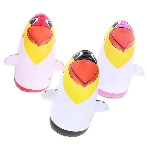 KONTONTY 3st Pinguin-Spielzeug Kinder Schlagen Spielzeug Für Kinder Aufblasbares Wackelspielzeug Pinguin Explodiert Spielzeuge Aufblasbarer Pinguin Aufblasbares Spielzeug Klein Ballon von KONTONTY