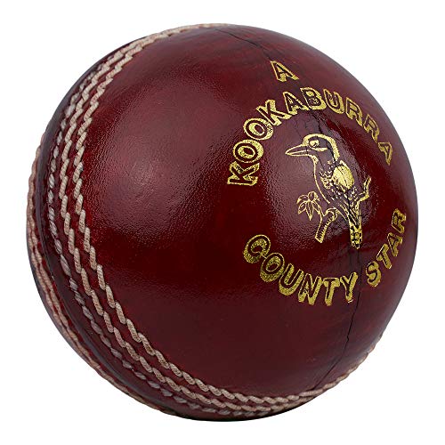 KOOKABURRA County Star Cricketball für Herren, 155 g, Rot von KOOKABURRA