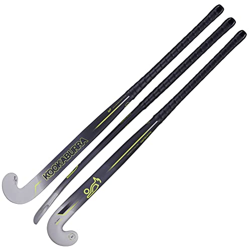 KOOKABURRA Unisex Phyton Hockeyschläger, schwarz/grau/gelb, 36.5 Light UK von KOOKABURRA