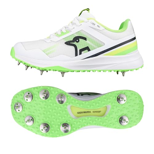 Kookaburra Hat KC 2.0 Spike Cricketschuh, Gelb/Grün, Größe 47 von KOOKABURRA