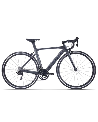 KOOTU Carbon-Rennrad, 700C-Laufräder, Pendlerfahrrad für Männer und Frauen, Rennrad mit Shimano 105 R7000 28S Gänge Gruppensatz Ultra-Light Bicycle von KOOTU