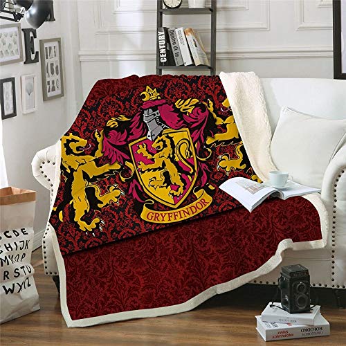 Dicke Wurfdecke für Erwachsene Kinder, Harry Potter Fleece Blanket Super Soft Bedspread Sherpa Decke für Bett und Sofa,1,150 * 200CM von KOQTO