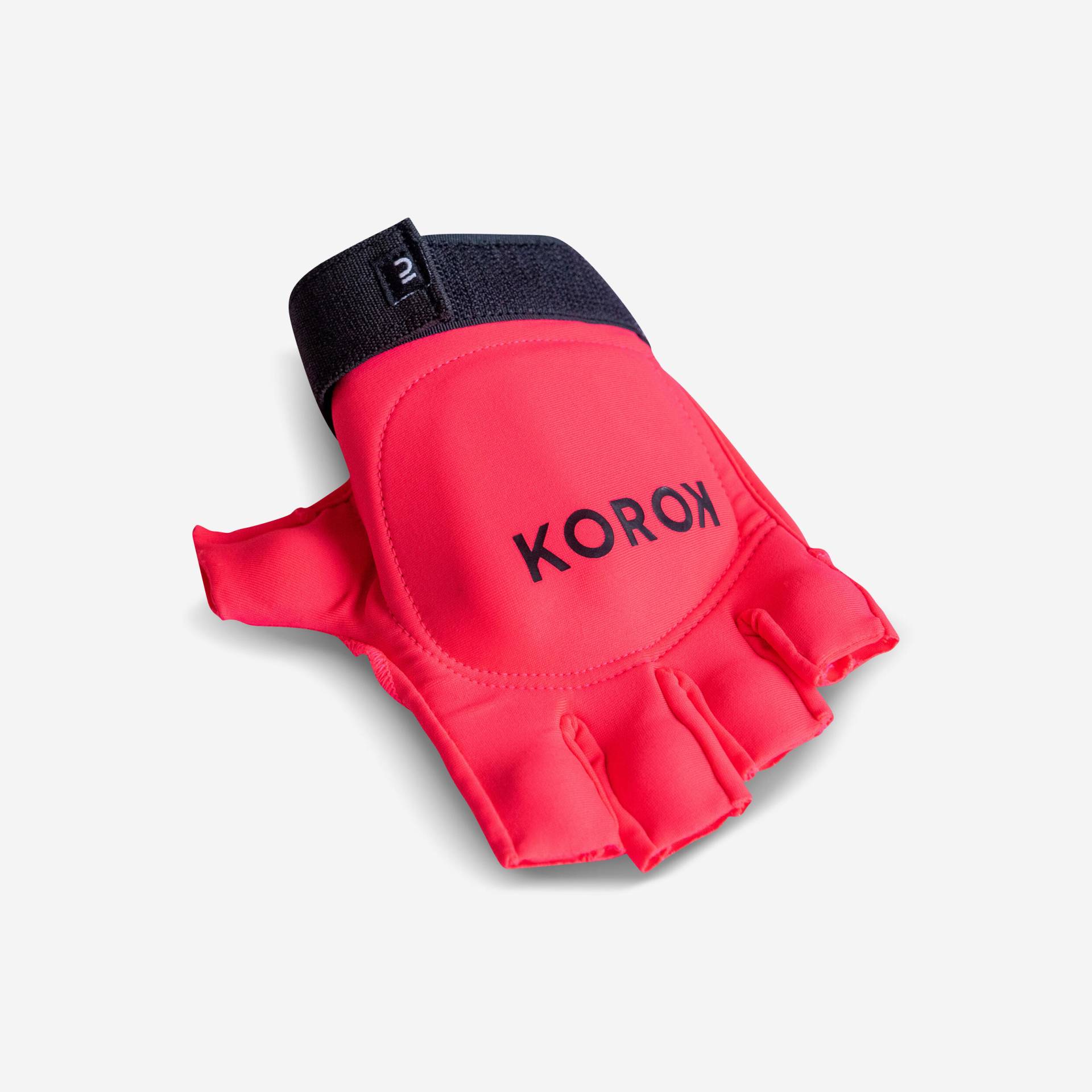 Handschuh Feldhockey Kinder/Jugendliche geringe Spielintensität FH100 1-Fingerglied rosa von KOROK