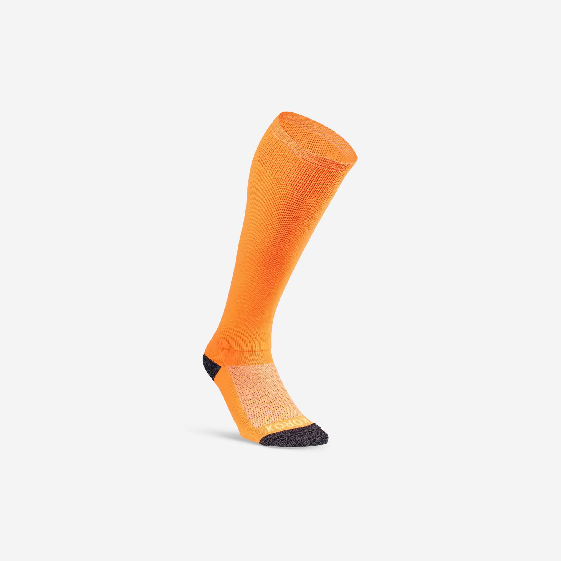 Stutzen Feldhockey FH500 Kinder/Damen/Herren neon-orange von KOROK
