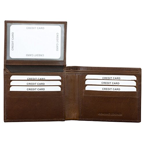 Schutzhülle RFID NFC Leder Brieftasche - Kartenhalter für Herren - Schwarz echtes weich glänzend Leder - RFID SMART Block Designer-Kollektion - TÜV geprüft und Zertifiziert - Qualitätsgesicherte von KORUMA