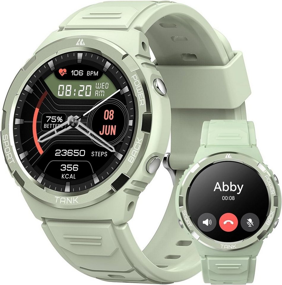 KOSPET Eigens Design für Frauen Smartwatch (1,3 Zoll, Android iOS), Fitnessuhr Armbanduhr mit 50M Wasserdicht 70 Sportmodi 24H Pulsmesser von KOSPET