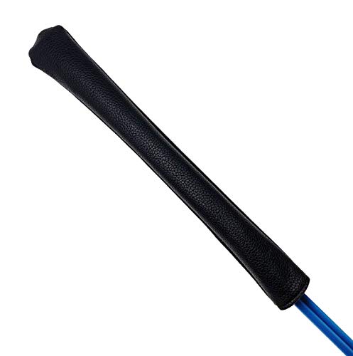 KOSTOO 35,6 cm (14 Zoll) Premium Leder Golf Ausrichtung Stick Cover Case Holder with Liner Velvet, Can Holds at Last 2 Sticks (Schwarz) von KOSTOO