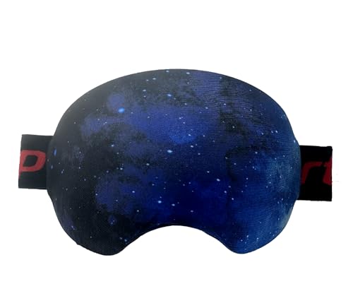 KOSTOO Lycra-Schutzbrille, Skibrillenabdeckung, hält Ihre Gläser sauber und zerkratzt, Geschenke für Ski-Liebhaber (blau) von KOSTOO