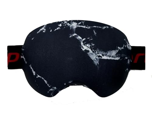 KOSTOO Lycra-Schutzbrille, Skibrillenabdeckung, hält Ihre Gläser sauber und zerkratzt, Geschenke für Ski-Liebhaber (schwarz) von KOSTOO