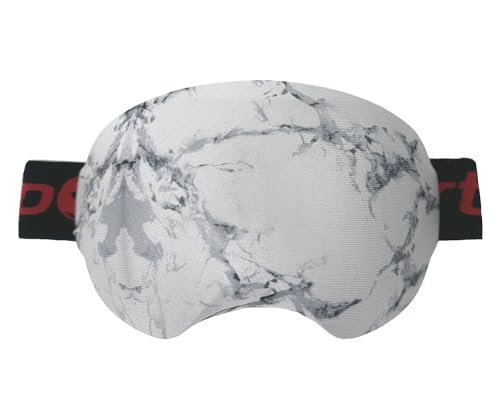 KOSTOO Lycra-Schutzbrille, Skibrillenabdeckung, hält Ihre Gläser sauber und zerkratzt, Geschenke für Ski-Liebhaber (weiß) von KOSTOO