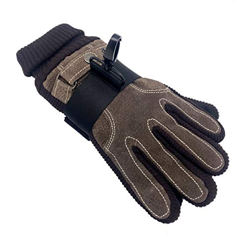 KOSTOO Strapazierfähiger Feuerwehr-Handschuh mit Riemen für Weideausrüstung, Ultimate Turnout Gear Firefighting Glove Sicherheitswerkzeuge, schwarz (1 Stück) (schwarz) von KOSTOO