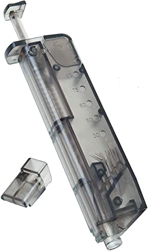 KOSxBO® Set Universal Speedloader 100 BB mit Pistolen Adapter für schnelles und sicheres Nachladen der Premium Airsoft 6MM BB Munition - Bio BBS Kugeln - von KOSxBO