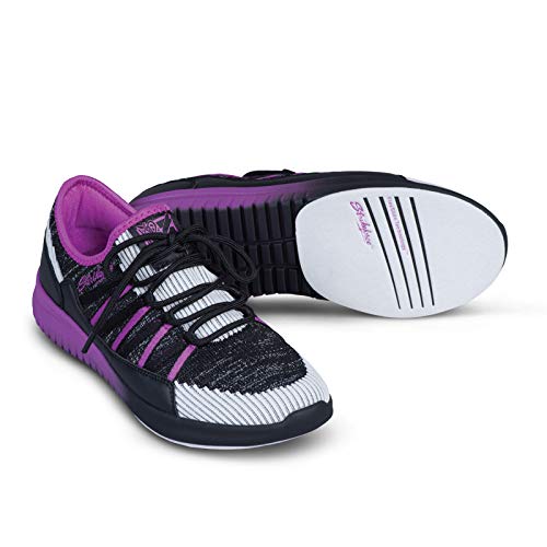 KR Strikeforce Damen Jazz Bowlingschuhe, violett/schwarz, 7.5 von KR