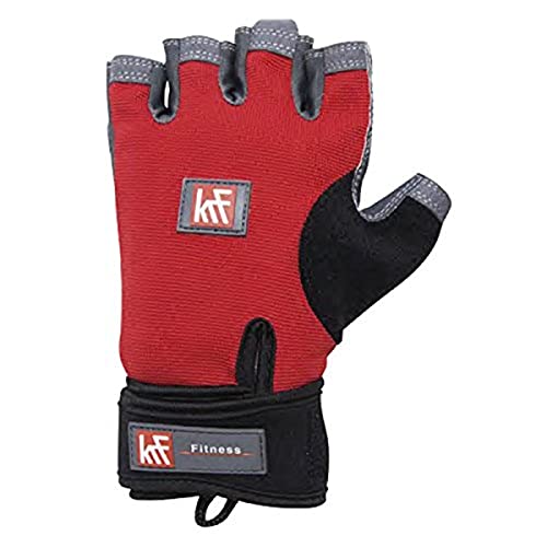 KRF Feel The Enemy Kalifornien Handschuh Gewichtheben und Fitness, Unisex Erwachsene L rot von KRF