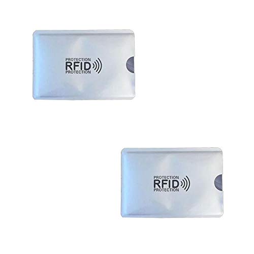 KRS 2xRFI Schutzhülle Schutz RFID NFC für Kreditkarten EC Karten RFID Blocker (2 Stück) von KRS
