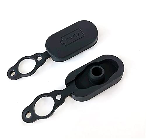 KRS MCP Staubschutz Stöpsel für die Ladebuchse für das Ladekabel kompatibel für Xiaomi MI M365 M187 & Pro E Scooter (Schwarz) von KRS