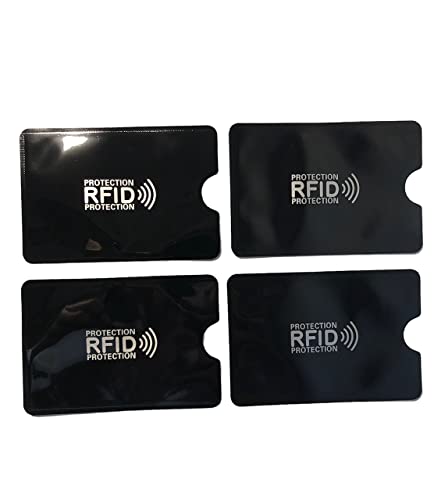 KRS 4xRFI-S Schutzhülle Schutz RFID NFC für Kreditkarten EC Karten RFID Blocker (4xRFi-Sch) von KRS