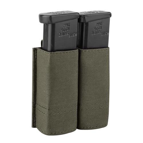 KRYDEX GEAR Taktische 9MM Pistole Magazin Pouch Double Stack .40 45 ACP Pistole Mag Halter (Ranger Grün) von KRYDEX GEAR