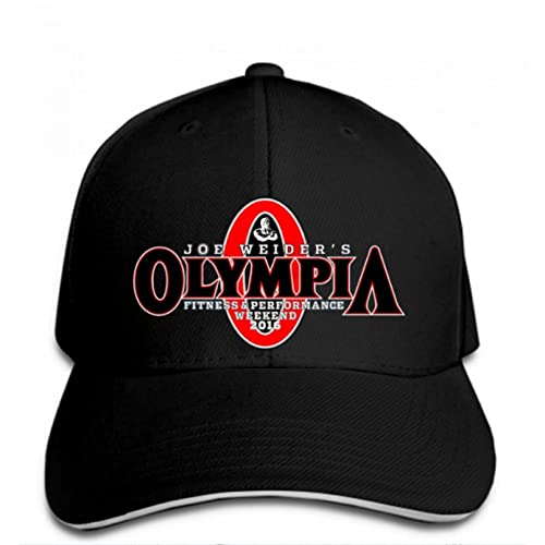 klassisch Baseball Kappe Mr. Olympia Bodybuilding Fitness Schwarz Weiß Hysterese Schwarz Hysterese Verstellbare Lässige Hip Hop Lustige Outdoor-Schirmmütze Weihnachten Geschenk von KRYDN