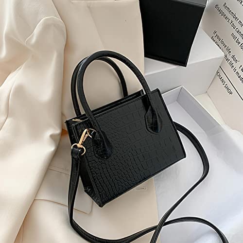Damenhandtaschen Krokodilmuster Damen Kleine Quadratische Taschen Klassische Pu Leder Damen Umhängetaschen Weibliche Mini Mädchen Klappe Umhängetaschen 17X von KS&BAG