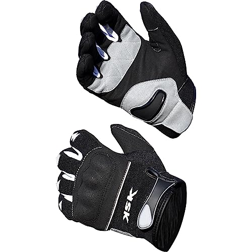 KSK Cross-Handschuhe – Übergangszeit Motorradhandschuhe, Roller, Schwarz, Größe S (18-19 cm) von KSK