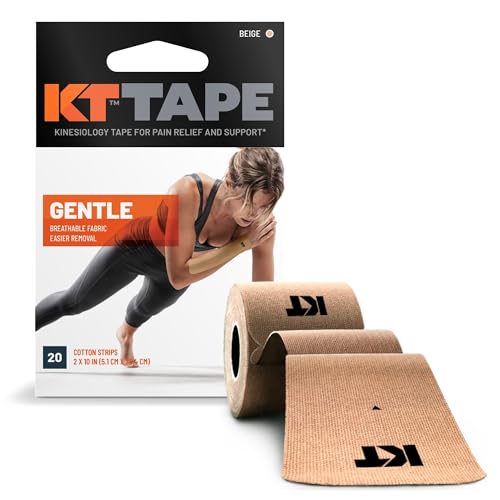 KT TAPE Kinesiologie Tape, sanfte selbstklebend, Baumwolle, elastisches Sport Athletic Tape, beige von KT Tape