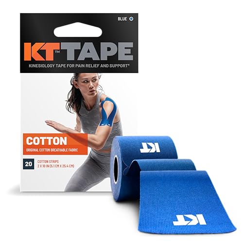 KT Tape Original Consumer, Vorgeschnittene, 20 Streifen, Baumwolle, Blau von KT Tape