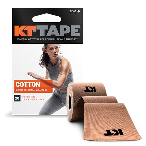 KT Tape Original Consumer, Vorgeschnittene, 20 Streifen, Baumwolle, Beige von KT Tape