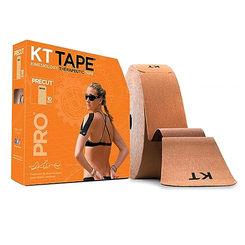 KT Tape PRO Jumbo 150 Strip Synthetik vorgeschnittenen Kinesiologie Tape M Stealth Beige von KT Tape