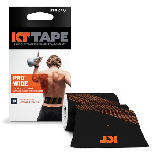 KT Tape Pro Kinesiologie Therapeutisches Sport-Tape, Schwarz von KT Tape