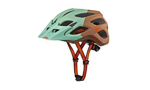 KTM Fahrradhelm Aqua matt/Oak matt Factory Character Helm Mit Fidlock Verschluss (54-58 cm) von KTM