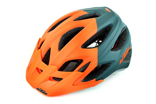 KTM Fahrradhelm orange matt/Petrol matt Factory Character Helm Mit Fidlock Verschluss 54-58 cm von KTM