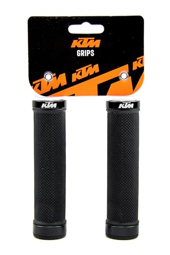 KTM Team Diamond Fahrradgriffe Lenkergriffe - Rubber Lock - schwarz von KTM