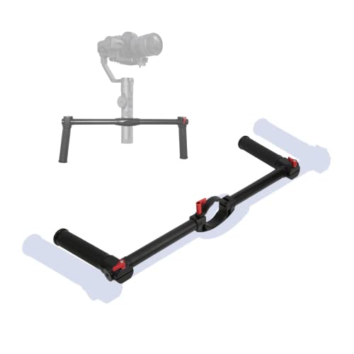 Monitorverlängerung Handgriff, oft Gummischlaufe Dual Handle Grip Lightweight für Zhiyun Crane 2S für Mikrofon von KUIDAMOS