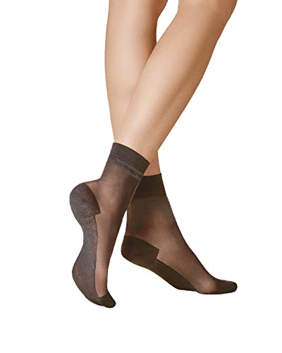 KUNERT Damen Söckchen Cotton Sole 20 Baumwollsohle 20 DEN Graphit 0420 39/42 von KUNERT