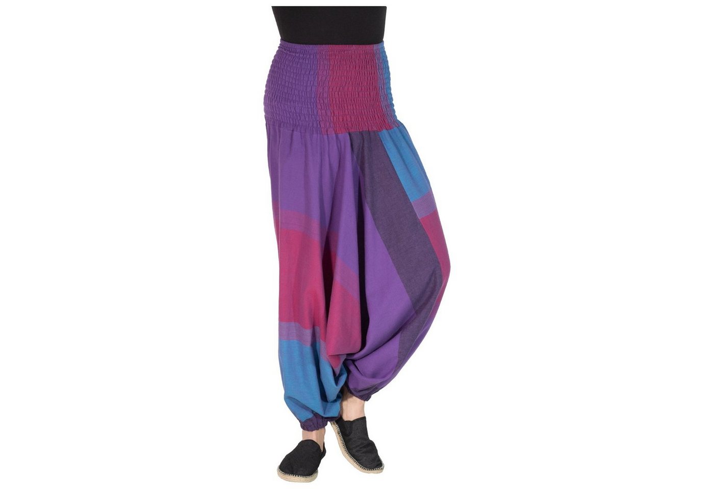 KUNST UND MAGIE Yogahose KUNST&MAGIE Damen bunt one size Boho Yoga Harems/Freizeit/Aladinhose von KUNST UND MAGIE