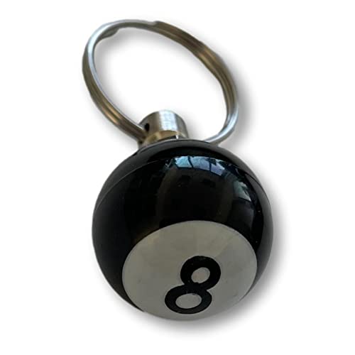 KUSTOM66 Schlüsselanhänger 8 Ball schwarz von KUSTOM66
