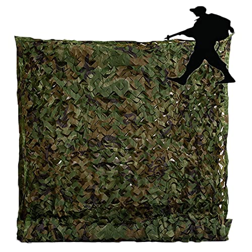 KUWAI Tarnnetz Bundeswehr Schattiernetz Camouflage Netz Outdoor, 1.5x2m 2x3m 2x7m 3x3m 3x9m 4x6m 4x9m 6x10m 10x12m Für Gartenzaun, Jagd, Militärversteck Anpassbares Tarnung Netz (Größe : 1.5mx3m) von KUWAI