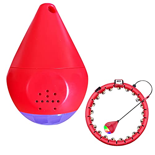 Ersatz für Smart Hula Hoops KUWAN Hullahub Reifen zum Abnehmen 1 Stück (Rot, LED gewichteter Ball) von KUWAN