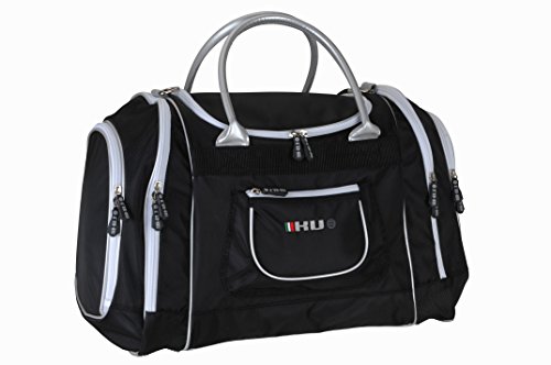 KV+ Erwachsene Wochenendtasche Frank, Black/Silver, 51 x 33 x 6 cm, 25 Liter von KV+