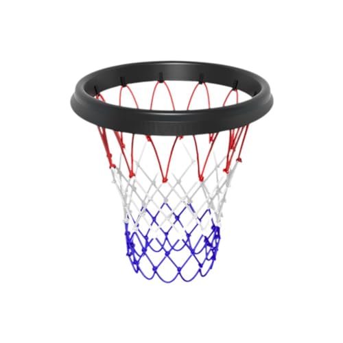 Tragbares Basketballnetz, einfach zu installierendes Wurf- und Befestigungssystem für randlose Körbe, abnehmbares Basketballnetz, professionelle Dur von KWJNH