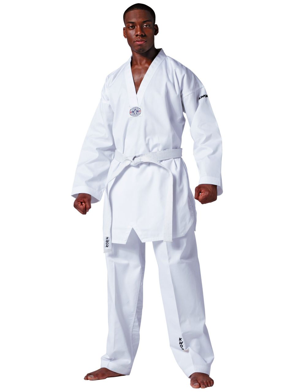 KWON Taekwondo Anzug Hadan Plus - weißes Revers von KWON KG