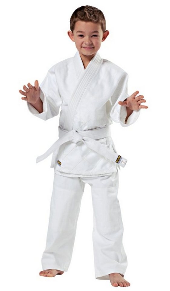 KWON Judoanzug Randori Judo Anzug mit Gürtel Hose und Jacke Club Line (Komplett, 3-Teilig), Kinder, Erwachsene, Größen: 120 - 200 cm, weiß, 8,5 OZ, Jiu Jitsu, Ju Jutsu von KWON