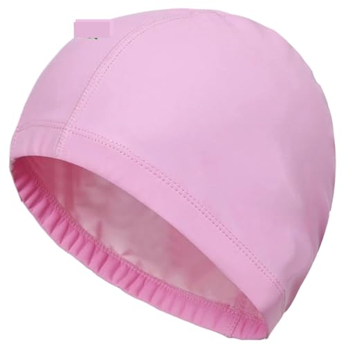 Badekappe, 2 stücke Unisex Erwachsene Wasserdicht Gehörschutz Lange Haare Badekappe Multicolor(Pink) von KXAOXGRC