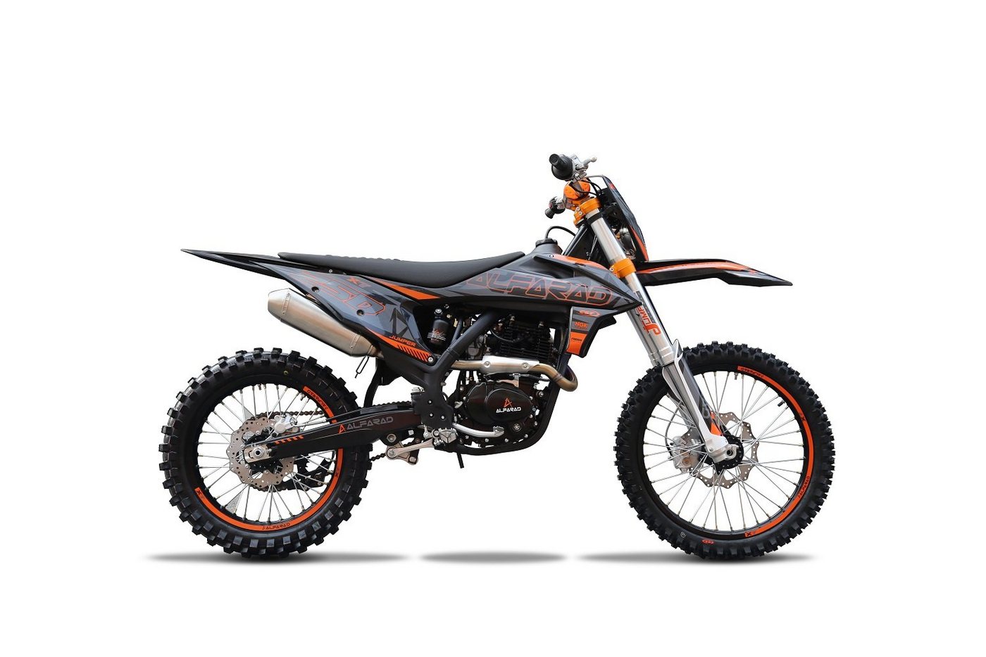 KXD Dirt-Bike 250ccm Alfarad X7 Dirtbike Vollsross Enduro Crossbike 21/18 Orange von KXD