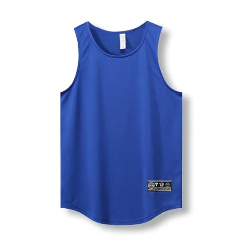 KYATON Herren T-Shirt 2pcs Sommer Basketball T Shirt Atmungsaktive Basketball Tragen Schnell Dry Basketball Jersey-blau-m von KYATON