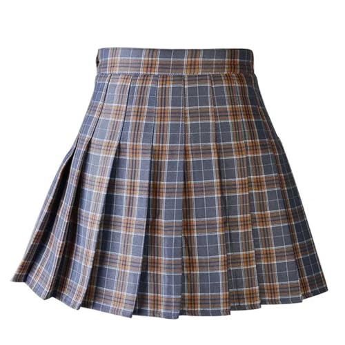 KYATON Tennisrock Preppy Style Plaid Röcke Schuluniformen Damen Mini Süße Frauen Falten-8710-Qh-3XL von KYATON