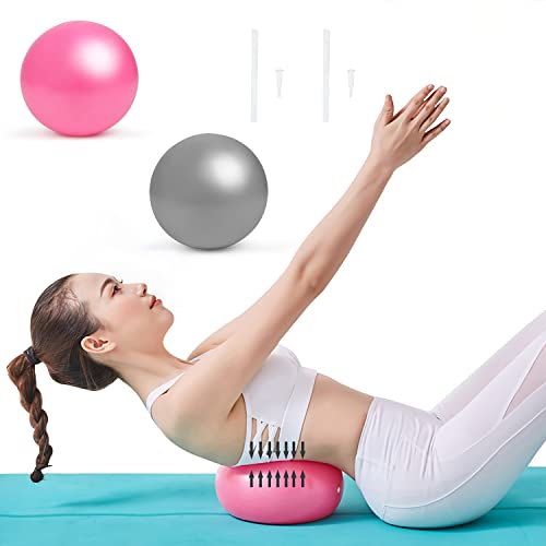 KYYLZ 2 x Pilatesball,Gymnastikball Kleiner Pilates Ball 17-25cm Yoga Kleine Übung Ball,Soft Pilates Ball,Stabilitätsball Fitness Ball für Pilates,Yoga,Ganzkörpertraining,Kerntraining Physiotherapie von KYYLZ