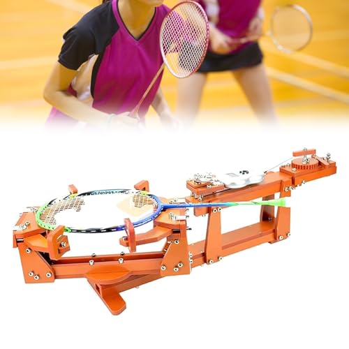 Badminton Racket String Threading Maschine Digitalanzeige mit Bespannungszubehör Seilwinde Typ Persönliche Saitenwerkzeuge für Badmintonschläger Badminton Besaitungsmaschine von KYZTMHC